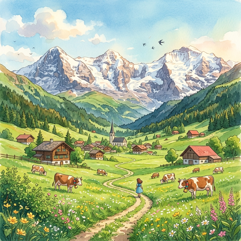 Ghibli-style anime art