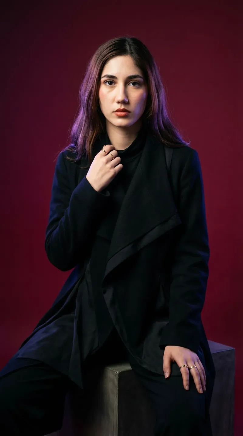 Professional business headshot after AI portrait generation